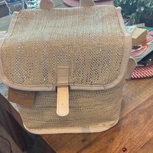 Nwt Stylish Beige Lunch Bag with 2 container